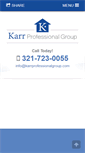 Mobile Screenshot of karrprofessionalgroup.com