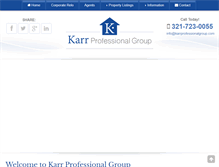 Tablet Screenshot of karrprofessionalgroup.com